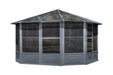 Gazebo Penguin Florence Solarium Metal Roof 12'x12' front view