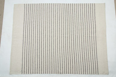 Backyard and Patio Element Rug with Grey Stripe front view of entire rug