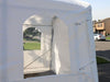 Gazebo Penguin Carport in White and Clear close up of windows for car shelter