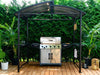 Gazebo Penguin Kobe Barbeque Shelter - 5'x8' Front View Of Grill Shelter On A Patio Covering A Barbeque