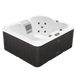 Canadian Spa Company - Manitoba 4-Person 15-Jet Portable Hot Tub front view showing outer shell of hot tub and inside with jets