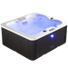 Canadian Spa Company - Manitoba 4-Person 15-Jet Portable Hot Tub front angle view of tub with water inside and jets bubbling water