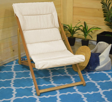 Corriveau Outdoor Furniture Deck Chair front view 