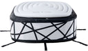 Backyard Lifestyles MSpa - SOHO 6 Premium Series Bubble Spa - Square front view with straps and cover