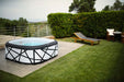 Backyard Lifestyles MSpa - SOHO 6 premium Series Bubble Spa - Square angle view outdoors 