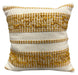 Patio Accessories: 18"x18" Outdoor Cushion Yellow colour close up of cushion and yellow pattern