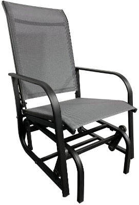 Corriveau Outdoor Furniture One-Seater Swing Glider Chair front veiw